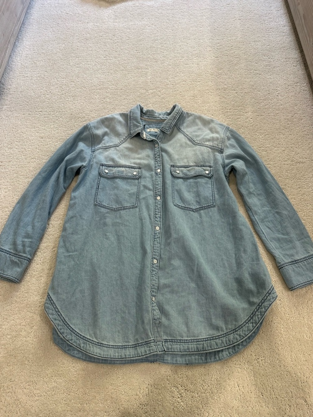 Free People We The Free Westward Bound Shirt L - Picture 5 of 11